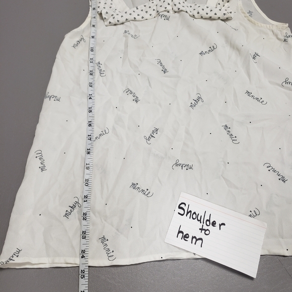 LC Lauren Conrad Disney Minnie and Mickey mouse tank top blouse size sma… - Picture 9 of 10